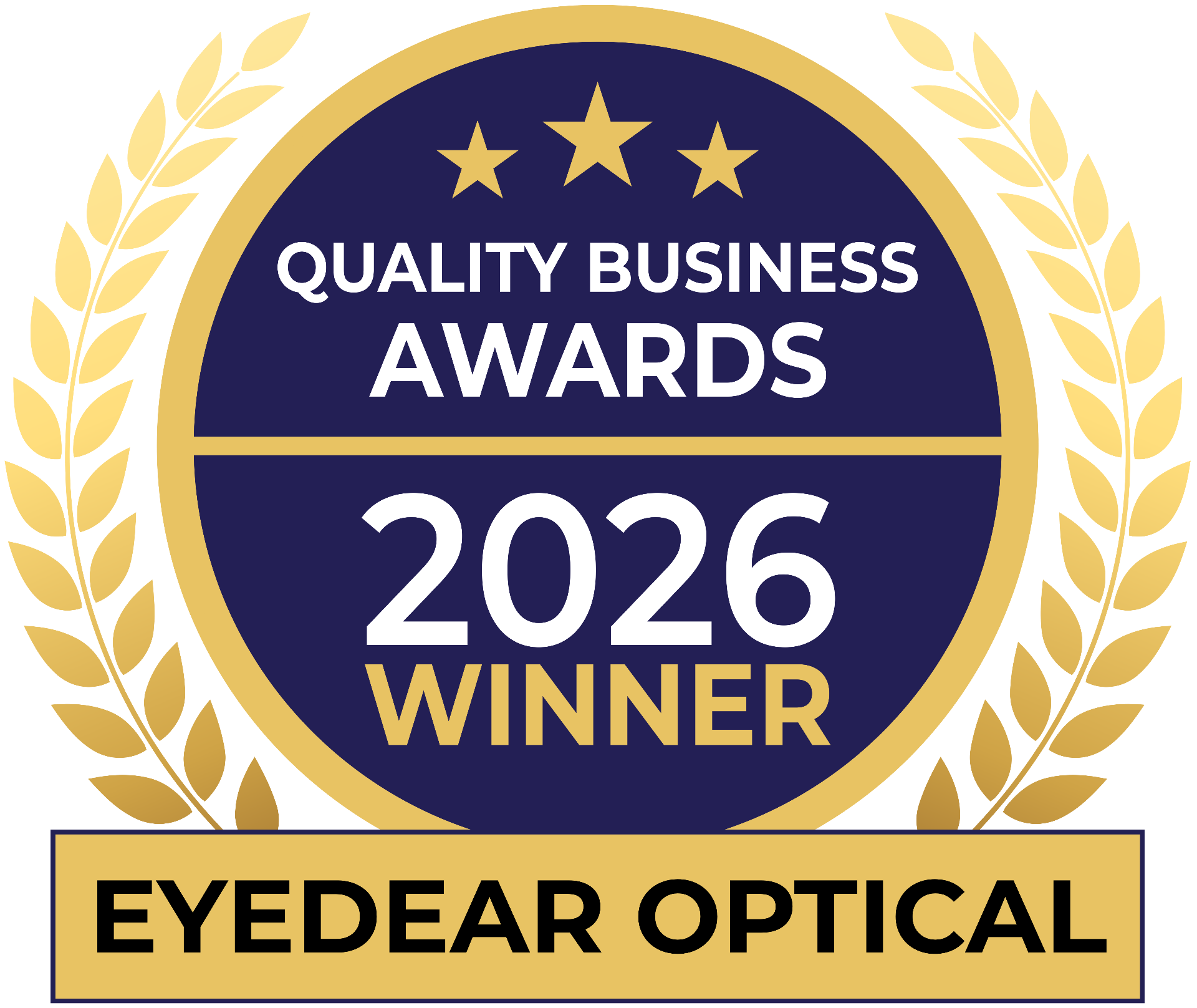 Quality Business Awards 2026 Winner — EYEdear Optical